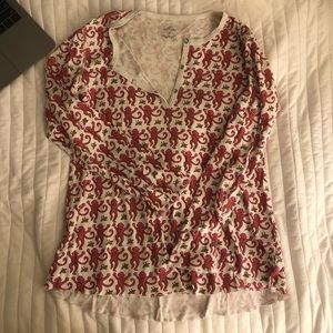 Roberta roller rabbit pink money pajama set